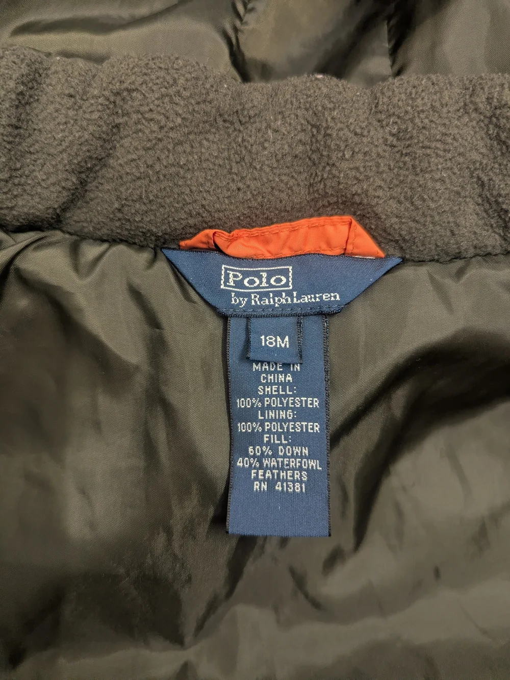 Ralph Lauren Kids Black Hooded Puffer Jacket